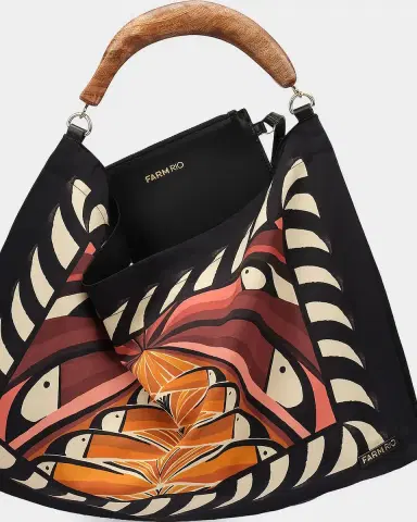 Farm Rio Tropical-Print Medium Scarf Bag | Thumbnail 4 Farm Rio Tropical-Print Medium Scarf Bag | Thumbnail 4