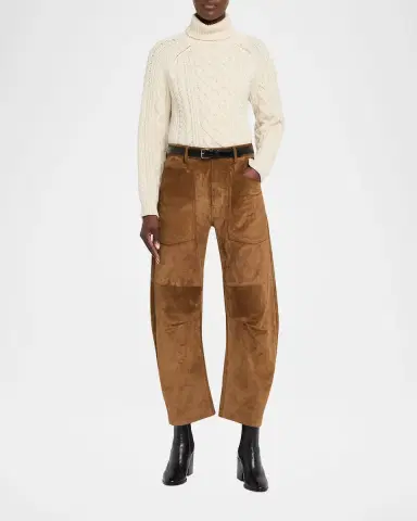 Nili Lotan Ezren Cable-Knit Wool Turtleneck Sweater | Thumbnail 2 Nili Lotan Ezren Cable-Knit Wool Turtleneck Sweater | Thumbnail 2