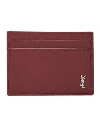 Saint Laurent Men 's Cassandre Leather Card Holder | Thumbnail 1 Saint Laurent Men 's Cassandre Leather Card Holder | Thumbnail 1
