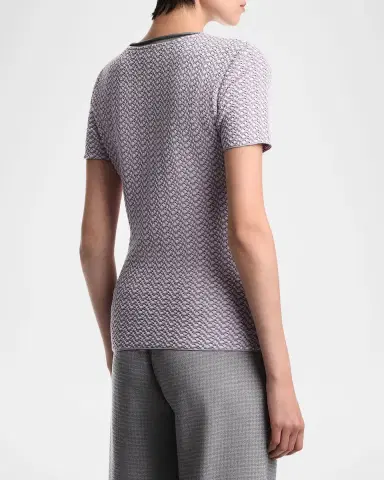 Emporio Armani Abstract Knit Rolled-Neck Sweater | Thumbnail 3 Emporio Armani Abstract Knit Rolled-Neck Sweater | Thumbnail 3