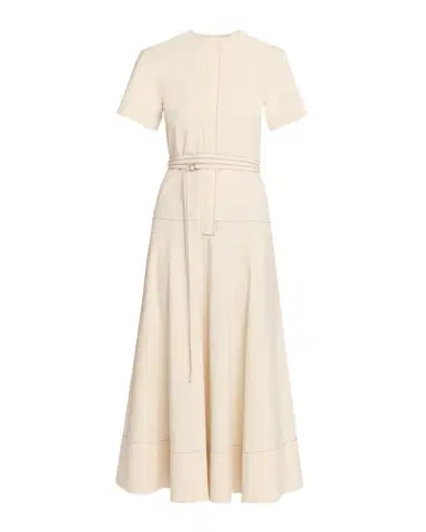 Proenza Schouler Elizabeth Seamed Belted Midi Dress | Thumbnail 1 Proenza Schouler Elizabeth Seamed Belted Midi Dress | Thumbnail 1