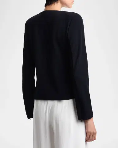 Emporio Armani Zip-Front Embossed Jersey Jacket | Thumbnail 3 Emporio Armani Zip-Front Embossed Jersey Jacket | Thumbnail 3