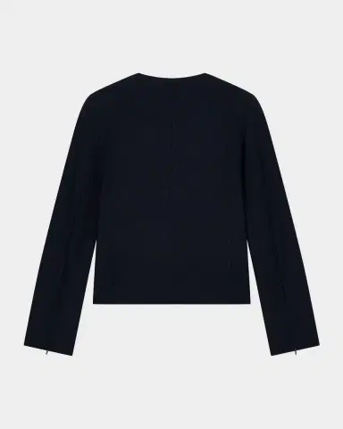 Emporio Armani Zip-Front Embossed Jersey Jacket | Thumbnail 7 Emporio Armani Zip-Front Embossed Jersey Jacket | Thumbnail 7
