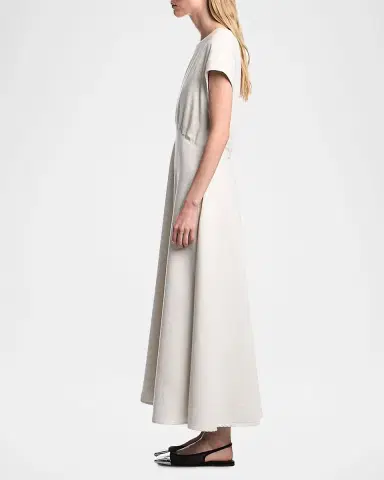 Emporio Armani Shimmering A-Line Midi Dress | Thumbnail 5 Emporio Armani Shimmering A-Line Midi Dress | Thumbnail 5