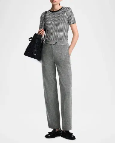 Emporio Armani Abstract Knit Rolled-Neck Sweater | Thumbnail 2 Emporio Armani Abstract Knit Rolled-Neck Sweater | Thumbnail 2