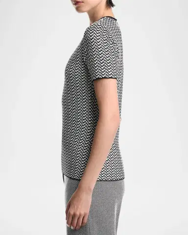 Emporio Armani Abstract Knit Rolled-Neck Sweater | Thumbnail 6 Emporio Armani Abstract Knit Rolled-Neck Sweater | Thumbnail 6