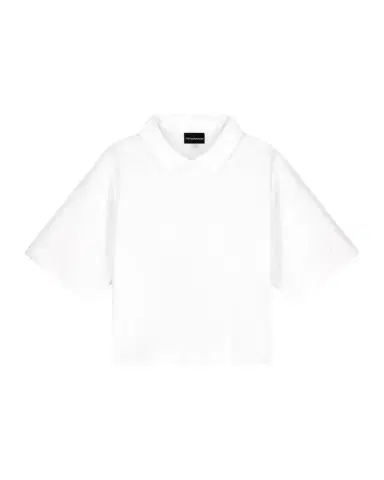 Emporio Armani Chevron Jacquard-Knit Polo Sweater | Thumbnail 1 Emporio Armani Chevron Jacquard-Knit Polo Sweater | Thumbnail 1