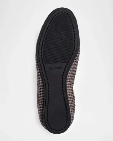 Bernardo Billie Check Leather Sneakerina Flats | Thumbnail 5 Bernardo Billie Check Leather Sneakerina Flats | Thumbnail 5