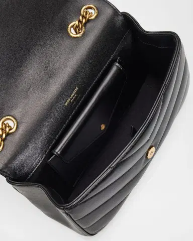 Saint Laurent Loulou YSL Quilted Leather Shoulder Bag | Thumbnail 4 Saint Laurent Loulou YSL Quilted Leather Shoulder Bag | Thumbnail 4
