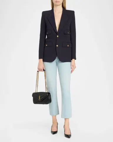 Saint Laurent Loulou YSL Quilted Leather Shoulder Bag | Thumbnail 5 Saint Laurent Loulou YSL Quilted Leather Shoulder Bag | Thumbnail 5