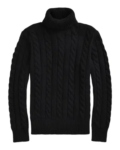 Polo Ralph Lauren Men's Cable Knit Turtleneck Sweater | Thumbnail 1 Polo Ralph Lauren Men's Cable Knit Turtleneck Sweater | Thumbnail 1
