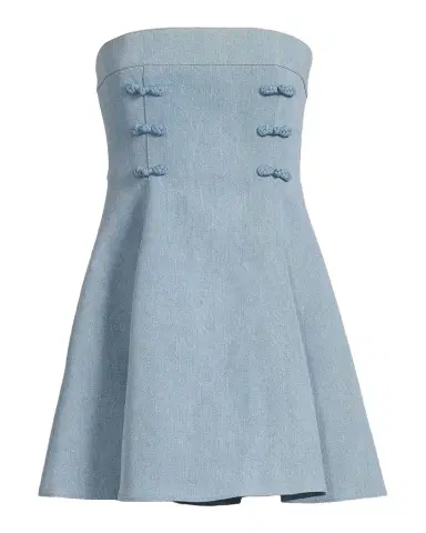 Sau Lee Tai Denim Strapless Minidress | Thumbnail 1 Sau Lee Tai Denim Strapless Minidress | Thumbnail 1