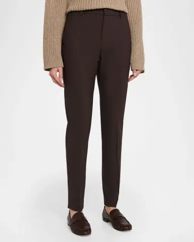 Brunello Cucinelli Wool Slim-Leg Split Hem Pants | Thumbnail 4 Brunello Cucinelli Wool Slim-Leg Split Hem Pants | Thumbnail 4
