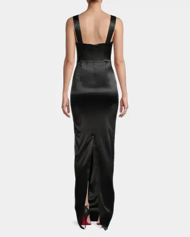 Sau Lee Palmela Sleeveless Satin Gown | Thumbnail 3 Sau Lee Palmela Sleeveless Satin Gown | Thumbnail 3