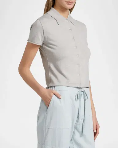RE/DONE The Conway Cotton-Blend Polo Shirt | Thumbnail 7 RE/DONE The Conway Cotton-Blend Polo Shirt | Thumbnail 7
