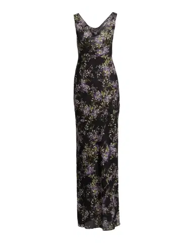 Norma Kamali Floral Cowlneck Maxi Dress | Thumbnail 1 Norma Kamali Floral Cowlneck Maxi Dress | Thumbnail 1