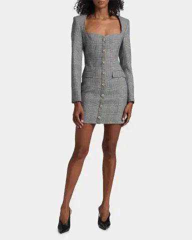 Generation Love Odelia Glen Check Mini Dress | Thumbnail 2 Generation Love Odelia Glen Check Mini Dress | Thumbnail 2