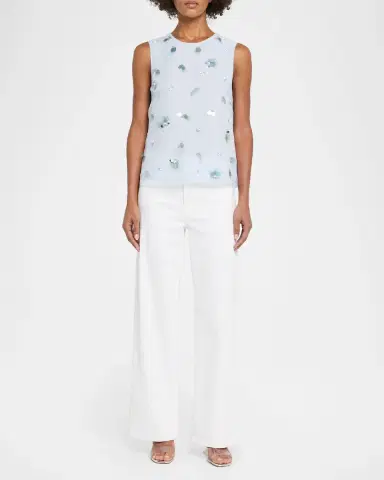 SIMKHAI Celia Sequined Sleeveless Top | Thumbnail 2 SIMKHAI Celia Sequined Sleeveless Top | Thumbnail 2