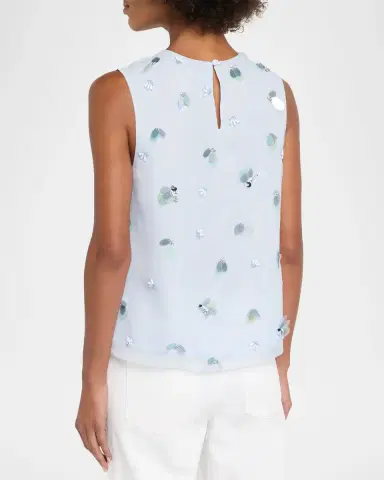 SIMKHAI Celia Sequined Sleeveless Top | Thumbnail 3 SIMKHAI Celia Sequined Sleeveless Top | Thumbnail 3