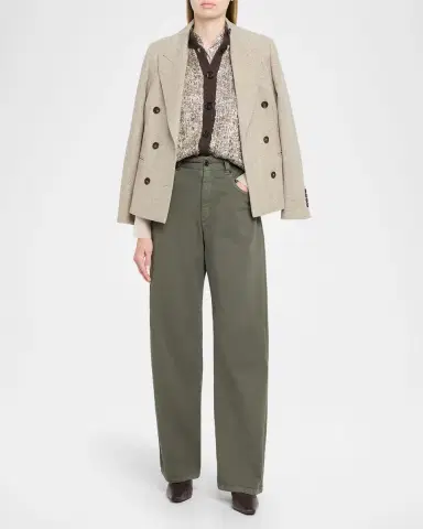 Brunello Cucinelli Super Stretch Wide-Leg Jeans | Thumbnail 2 Brunello Cucinelli Super Stretch Wide-Leg Jeans | Thumbnail 2