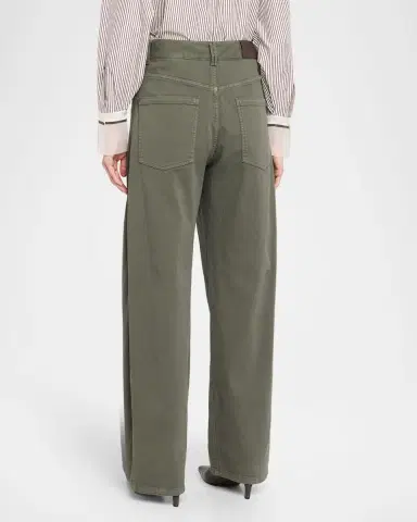 Brunello Cucinelli Super Stretch Wide-Leg Jeans | Thumbnail 3 Brunello Cucinelli Super Stretch Wide-Leg Jeans | Thumbnail 3