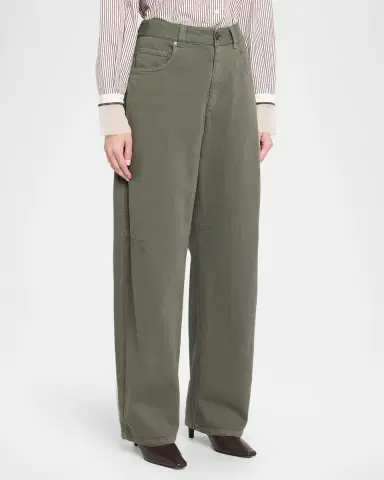 Brunello Cucinelli Super Stretch Wide-Leg Jeans | Thumbnail 4 Brunello Cucinelli Super Stretch Wide-Leg Jeans | Thumbnail 4