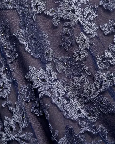 Rene Ruiz Collection V-Neck Lace Cape Gown | Thumbnail 6 Rene Ruiz Collection V-Neck Lace Cape Gown | Thumbnail 6