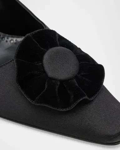 Manolo Blahnik 95mm Fortan Satin Pumps | Thumbnail 5 Manolo Blahnik 95mm Fortan Satin Pumps | Thumbnail 5