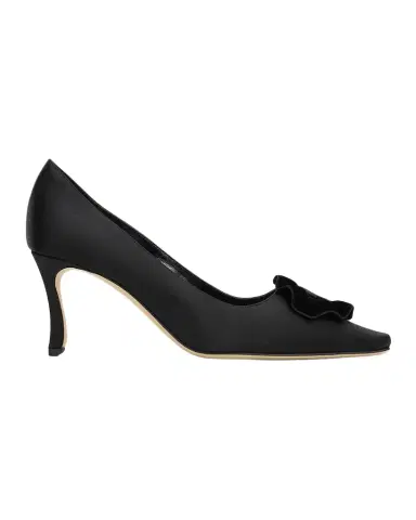 Manolo Blahnik 95mm Fortan Satin Pumps | Thumbnail 1 Manolo Blahnik 95mm Fortan Satin Pumps | Thumbnail 1