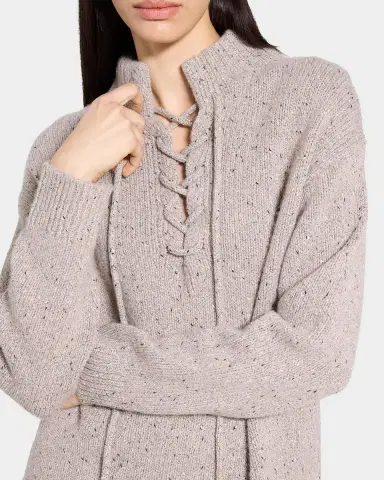 Theory Oversized Drawstring Wool-Blend Pullover Sweater | Thumbnail 5 Theory Oversized Drawstring Wool-Blend Pullover Sweater | Thumbnail 5