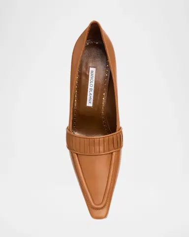 Manolo Blahnik 85mm Mindita Leather Pumps | Thumbnail 6 Manolo Blahnik 85mm Mindita Leather Pumps | Thumbnail 6
