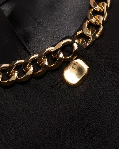 Generation Love Chiara Chain-Embellished Crepe Jacket | Thumbnail 6 Generation Love Chiara Chain-Embellished Crepe Jacket | Thumbnail 6