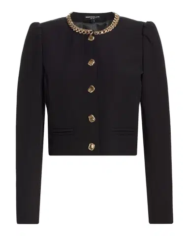 Generation Love Chiara Chain-Embellished Crepe Jacket | Thumbnail 1 Generation Love Chiara Chain-Embellished Crepe Jacket | Thumbnail 1