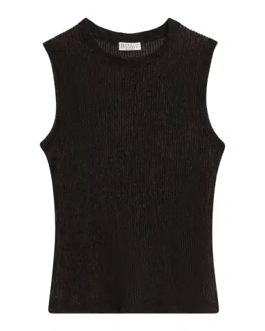 Brunello Cucinelli Rib-Knit Sweater Vest | Thumbnail 1 Brunello Cucinelli Rib-Knit Sweater Vest | Thumbnail 1