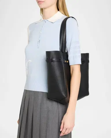Thom Browne Mrs. Thom Grain Leather Tote Bag | Thumbnail 2 Thom Browne Mrs. Thom Grain Leather Tote Bag | Thumbnail 2