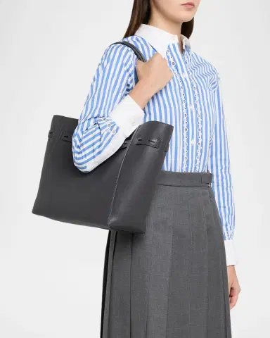 Thom Browne Mrs. Thom Grain Leather Tote Bag | Thumbnail 7 Thom Browne Mrs. Thom Grain Leather Tote Bag | Thumbnail 7