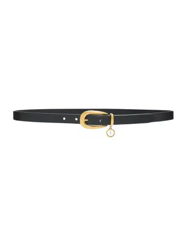Saint Laurent Cassandre Charm Thin Leather Belt | Thumbnail 1 Saint Laurent Cassandre Charm Thin Leather Belt | Thumbnail 1
