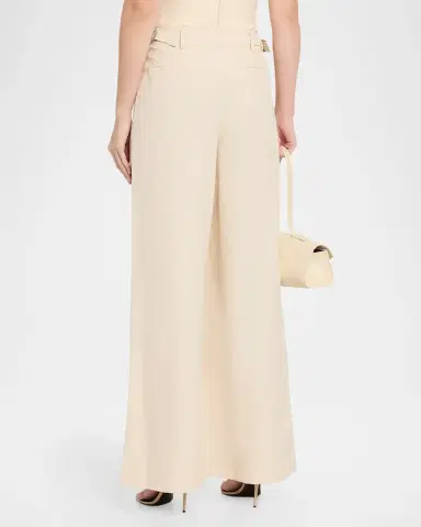 Simkhai Leroy Pleated Wide-Leg Pants | Thumbnail 3 Simkhai Leroy Pleated Wide-Leg Pants | Thumbnail 3