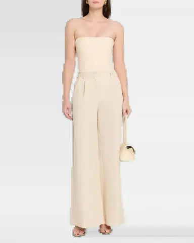 Simkhai Leroy Pleated Wide-Leg Pants | Thumbnail 6 Simkhai Leroy Pleated Wide-Leg Pants | Thumbnail 6