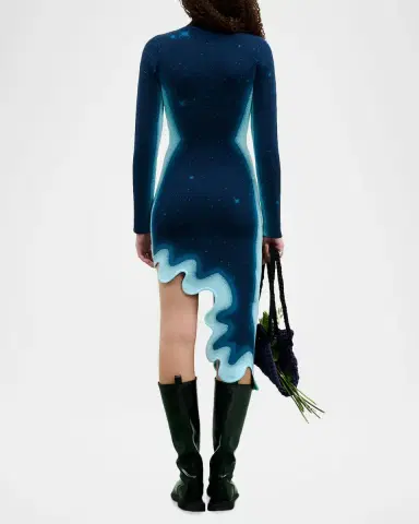 PH5 Dobby Wavy High-Low Midi Dress | Thumbnail 3 PH5 Dobby Wavy High-Low Midi Dress | Thumbnail 3
