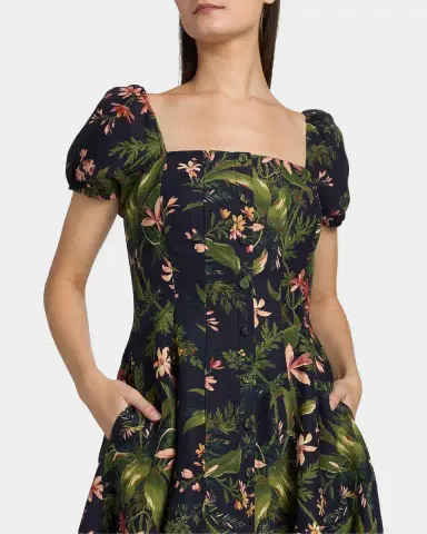 PAIGE Lindi Silk-Linen Midi Dress | Thumbnail 5 PAIGE Lindi Silk-Linen Midi Dress | Thumbnail 5