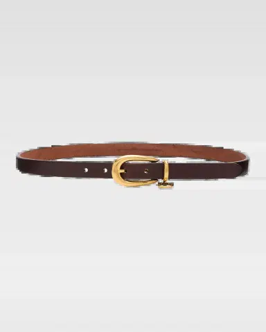 Saint Laurent Cassandre Charm Thin Leather Belt | Thumbnail 3 Saint Laurent Cassandre Charm Thin Leather Belt | Thumbnail 3