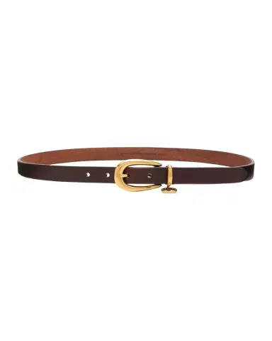 Saint Laurent Cassandre Charm Thin Leather Belt | Thumbnail 1 Saint Laurent Cassandre Charm Thin Leather Belt | Thumbnail 1