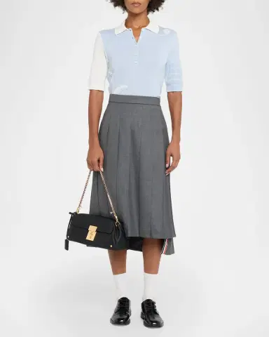 Thom Browne Mrs. Thom Grain Leather Clutch Bag | Thumbnail 10 Thom Browne Mrs. Thom Grain Leather Clutch Bag | Thumbnail 10