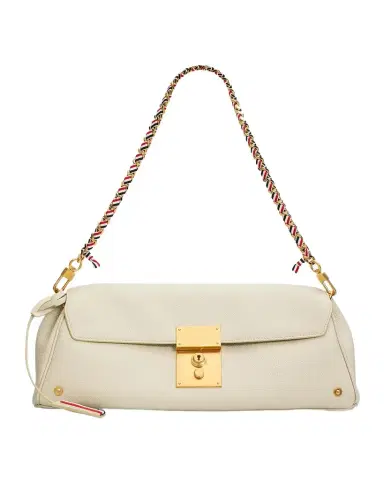 Thom Browne Mrs. Thom Grain Leather Clutch Bag | Thumbnail 1 Thom Browne Mrs. Thom Grain Leather Clutch Bag | Thumbnail 1