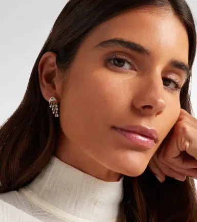 Yvonne Leon Yvonne Léon Méduse 18kt gold single earring with diamonds | Thumbnail 3 Yvonne Leon Yvonne Léon Méduse 18kt gold single earring with diamonds | Thumbnail 3