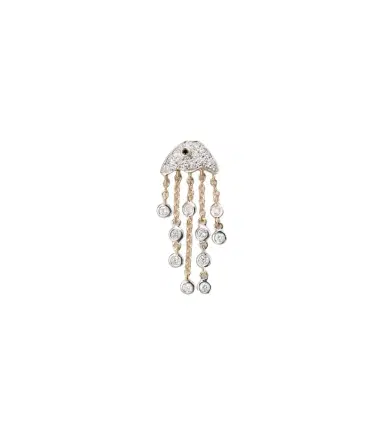 Yvonne Leon Yvonne Léon Méduse 18kt gold single earring with diamonds | Thumbnail 1 Yvonne Leon Yvonne Léon Méduse 18kt gold single earring with diamonds | Thumbnail 1
