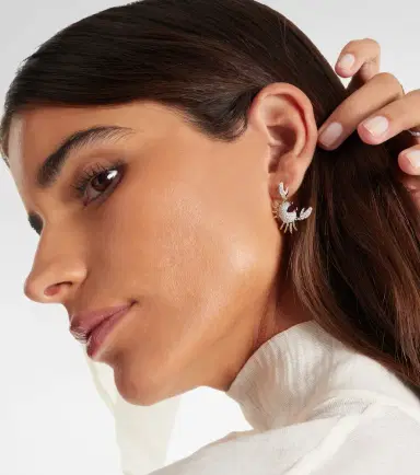Yvonne Leon Yvonne Léon Crustacé 9kt gold single earring with diamonds | Thumbnail 4 Yvonne Leon Yvonne Léon Crustacé 9kt gold single earring with diamonds | Thumbnail 4