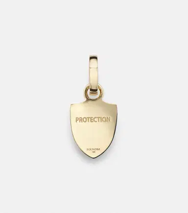 Foundrae Protection Miniature Crest 18kt gold pendant with diamonds | Thumbnail 2 Foundrae Protection Miniature Crest 18kt gold pendant with diamonds | Thumbnail 2