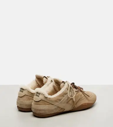 Miu Miu Gymnasium shearling-lined suede sneakers | Thumbnail 3 Miu Miu Gymnasium shearling-lined suede sneakers | Thumbnail 3